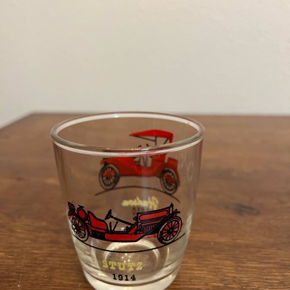 Set of 3 Vintage Libbey Classic Car Glasses Chevrolet, Stutz Mid-Century Barware - Picture 3 of 8